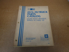 1973-1978 Chevrolet C/K pickup truck K10 C10 Blazer parts catalog book manual