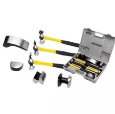 KIT ACCESSORI X CARROZZIERE CARROZZERIE ATTREZZI 4 TASSI 3 MARTELLI VALIGIA