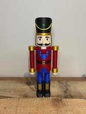 3D Printed 12" Nutcracker Soldier Christmas Decoration in Red / Blue / Gold