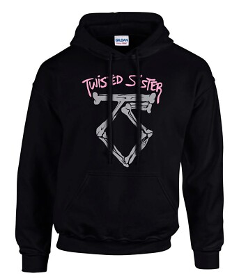 TWISTED SISTER Rockband Rock Music Schwarze Hoodies Kapuzenpullover- 3921-SW