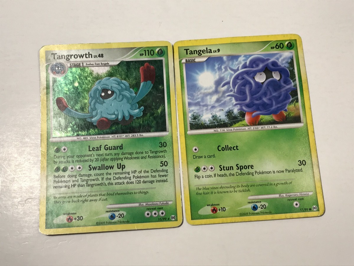 Pokémon Cards Tangrowth Holo 10/99, Tangela 77/99
