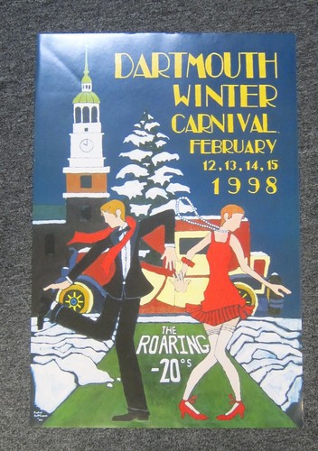 Lot of 19 DARTMOUTH WINTER CARNIVAL Posters 1971-2001 NOS Excellent Condition! - Picture 17 of 20