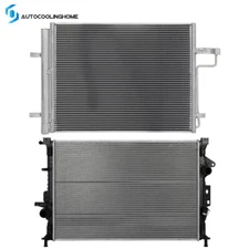 Cooling Radiator And A/C Condenser For 2014-2017 2018 2019 Ford Escape 2.5L l4