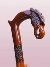 Noble Eagle Head Walking Cane   Elegant Wooden Walking Stick for Men  Women