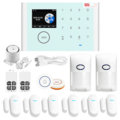 WiFi+GSM+GPRS Smart Wireless Home Security Alarm Burglar System Tuya APP Z1E0