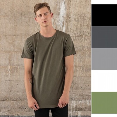 Build Your Brand Shaped Long Tee BY028 Herren T-Shirt NEU