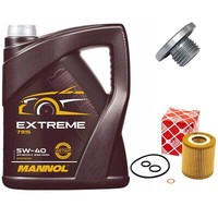 MotoröL Set 5W-40 5 Liter + ÖLfilter + ÖLablassschraube FüR BMW 3Er 316 318 E46