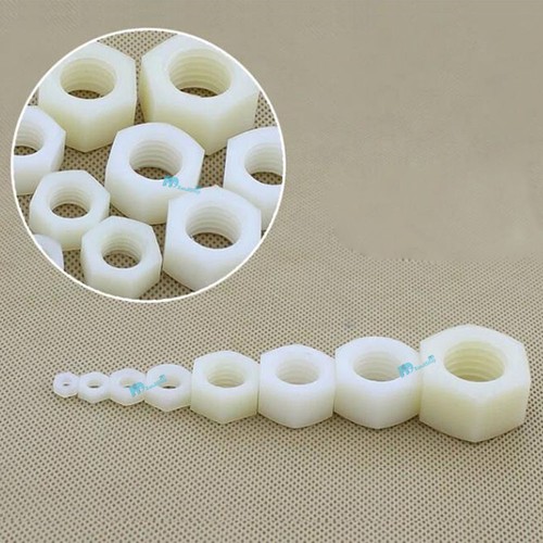 M3 M4 M5 M6 M8 M10 M12 Metric Thread Nylon Hex Nut Plastic Hex Head Nut fastener - Picture 6 of 6