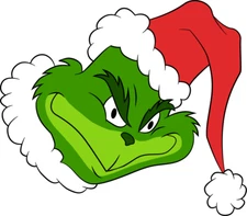 Grinch sticker weatherproof bumper vinyl decal