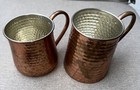 2 Copper Williams Sonoma Mugs 1 Imperial Pint & 1 Smaller Moscow Mule — photo 2