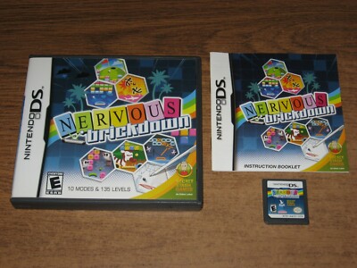 Nervous Brickdown (Nintendo DS, 2007) Complete