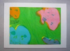 WALASSE TING , FARBLITHOGRAPHIE . 1969 " SOMEONE MAKE LOVE , HIDE INSIDE ....."