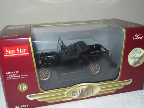 1925 FORD MODEL T PICKUP TRUCK 1:24 SUN STAR OPENING HOOD, DOOR & TAIL GATE - 第 1/9 張圖片