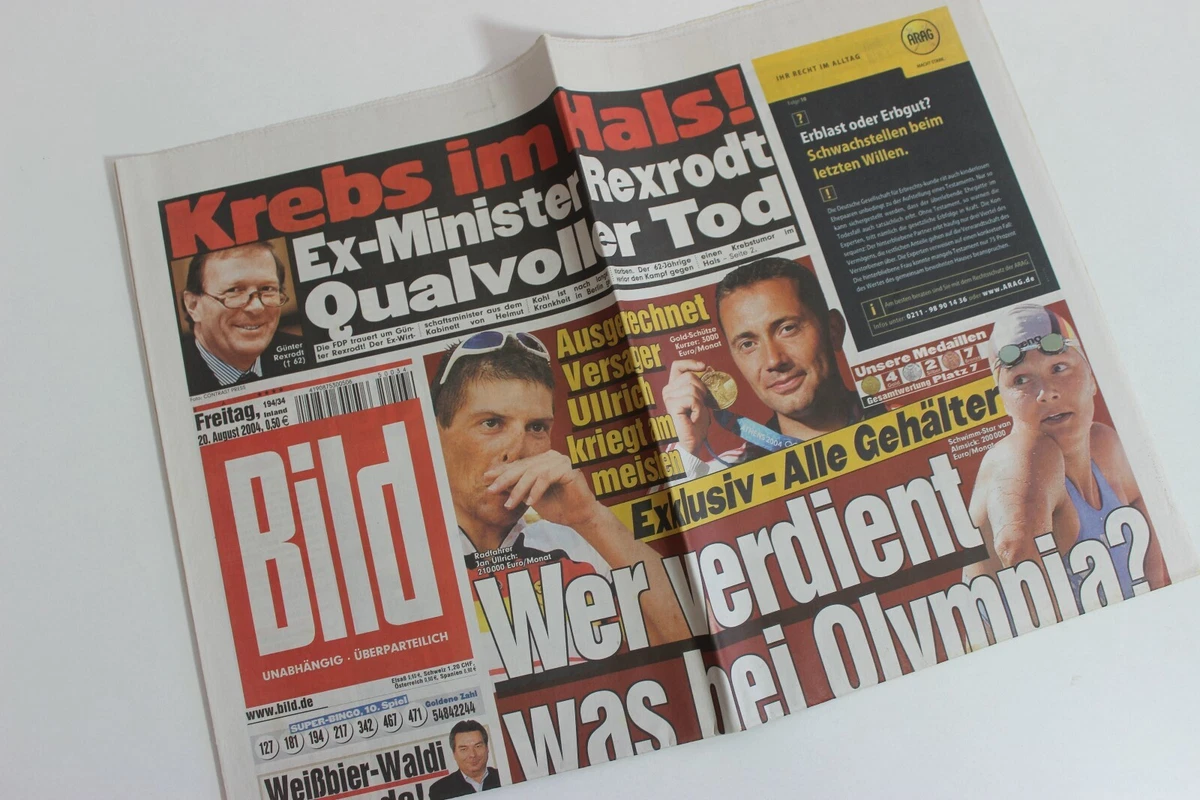 BILD Zeitung Originale Du 22 Octobre 1974 - Cadeau Anniversaire 45-48 Ans - Journal Vintage