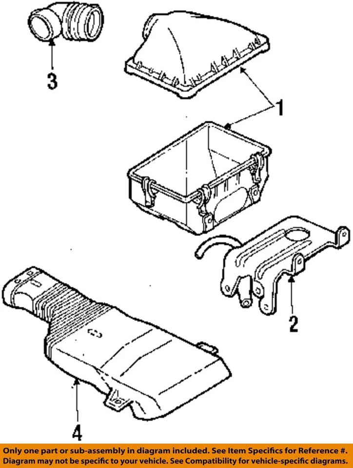 Conjunto de filtro de aire usado se adapta a: Lincoln & Town Car 1989 8-302 5,0 grado A Foto 3 de 4