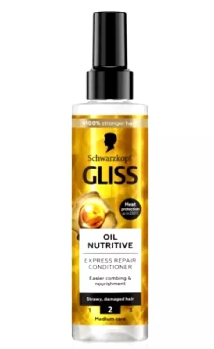 Schwarzkopf Gliss Hair Repair Oil Nutritive Spray conditioner for dry/damaged