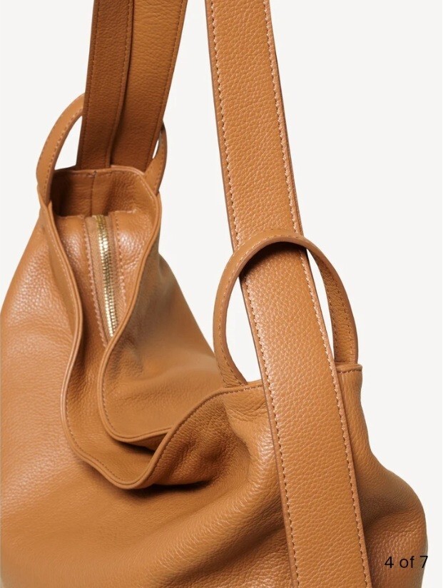 Gemi The Laura Convertible Backpack Shoulder Bag Leather Tan