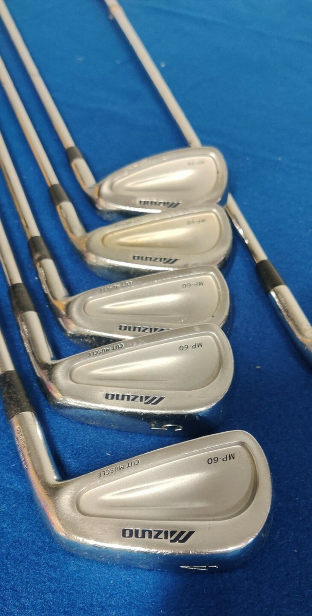 Mizuno MP 60 4,5,6,7,9 PW Iron Set Right Handed Steel Shafts Stiff