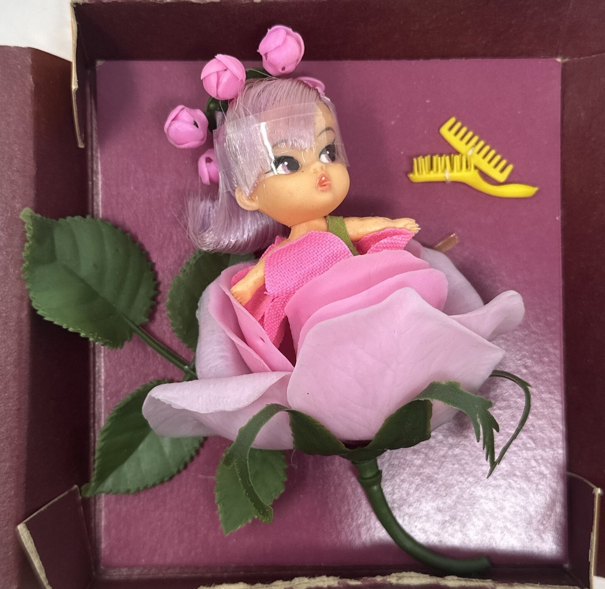 Rare Minty Vintage 1968 Flower Darling Rose 8575 New On Card No