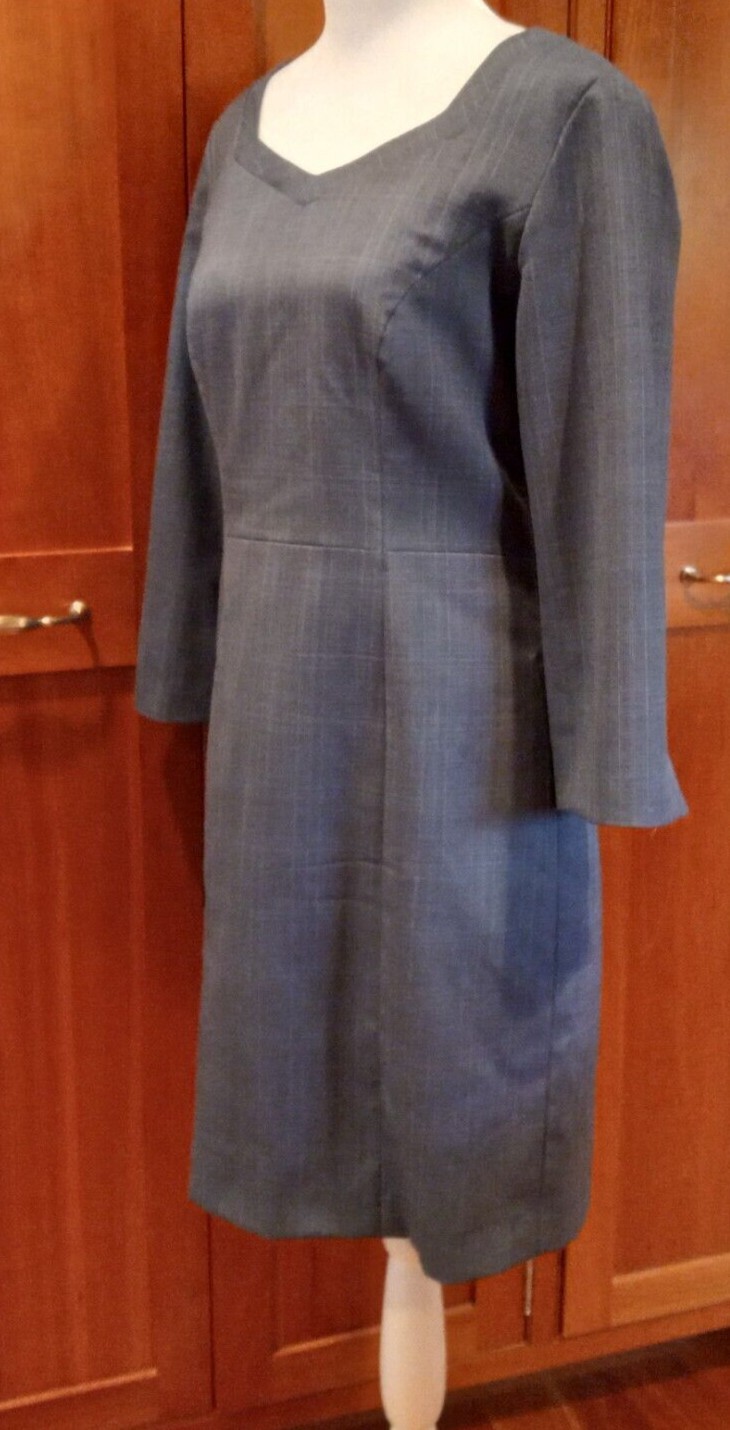 Pendleton Women's Blue Wool Fully-Lined Sheath Dr… - image 2