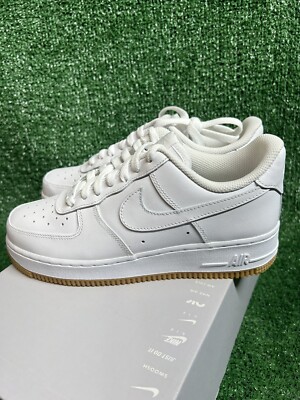 Nike Air Force 1 '07 White Gum Brown Sole Men's Sneakers Size 6