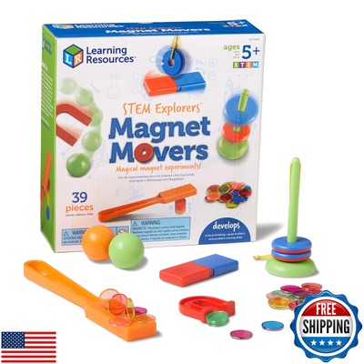 Learning Resources STEM Explorers -Ages 5+, Magnet Movers, Critical Thinking 