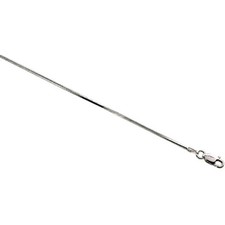 925 Sterling Silver Thin Square Snake Chain Necklace Bracelet 1.4mm 7" to 30"