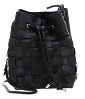 Seidenfelt Manufaktur Malilla Drawstring Crossbody Bag UmhäNgetasche Black Neu