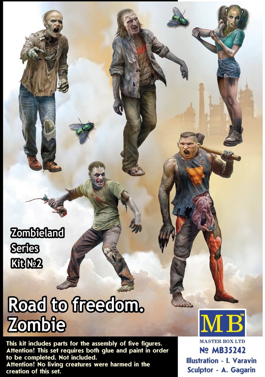 ZOMBIE LAND キャラクターセット非売品 Zombieland Series, Kit No. 2. Road to freedom. Zombie 1/35