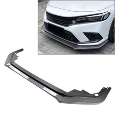 Front Bumper Lip Splitter Spoiler Body Kit for Honda Civic 11th Generation 21-23