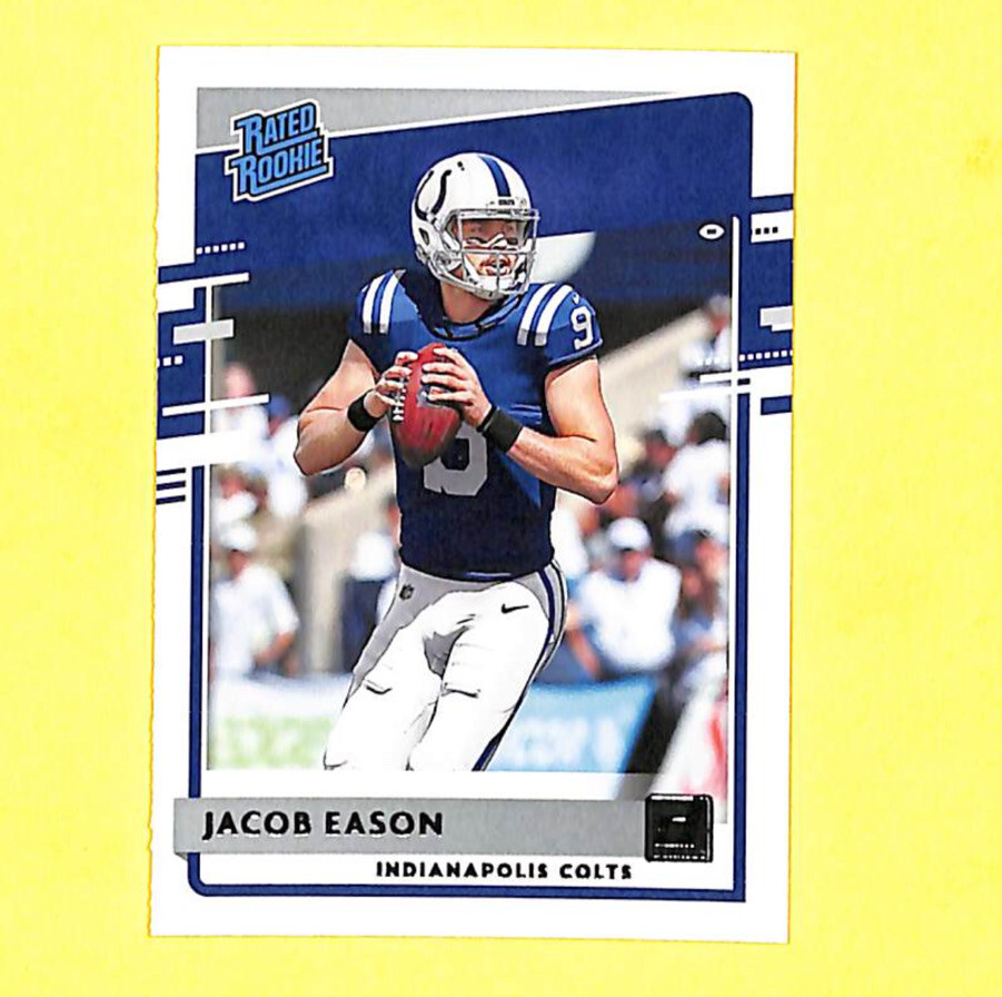 2020 Donruss #312 Jacob Eason Rated Rookie Card Colts