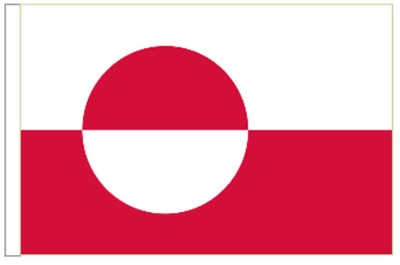 Greenland Sleeved Courtesy Flag ideal for Boats 45cm x 30cm