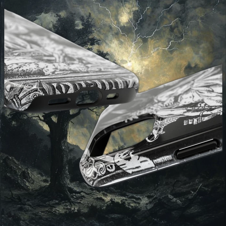 Relojes Odín El Mundo De Hlidskjalf - Funda iPhone - Mitología Vikinga Nórdica Foto 3 de 4