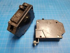 LOT 2 - 20 Amp Single Pole Wide General Electric GE Breakers Bolt On Type THQB