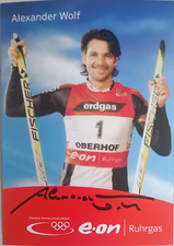 Original Autogramm Biathlon Alexander Wolf