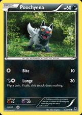 Pokemon Poochyena (53/122) Phantom Forces LP