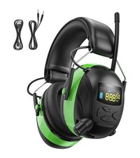 2025 AM/FM Radio Ear Protection Headphones with Backlit Digital Display, 120H...