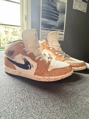 Air Jordan 1 Mid SE Paint Splatter DA8005-100 SIZE 10