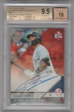 2018 Topps Now All Star Game Autographs Red AS44 Gleyber Torres BGS 9.5 3/10