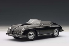 AUTOart 1/18 Porsche 356A Speedster European Version Black Diecast Model w/Box