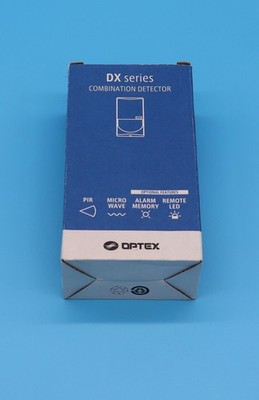 Optex DX-60 PIR Microwave Combination Detector 85° 60ft Wide New in Box