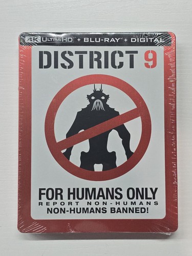 NEW District 9 4K UHD + Blu-Ray Limited Edition Steelbook (Best Buy Exclusive)