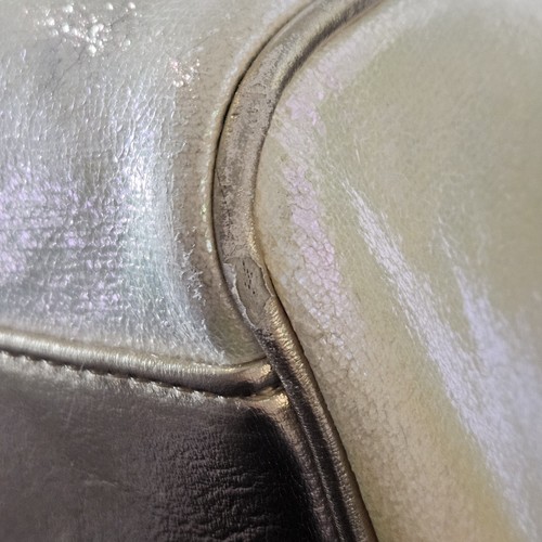 Under One Sky Weekender Iridescent Pink Overnight Bag Unicorn Metallic Accents - Picture 14 of 17