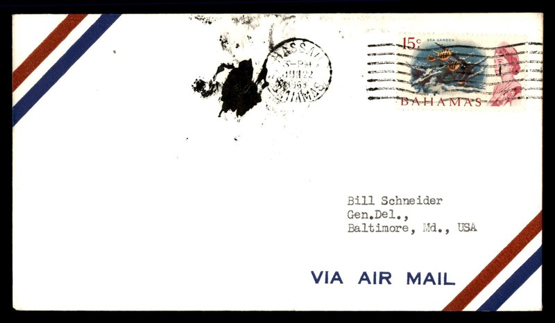 Mayfairstamps Bahamas 1960s Nassau air mail Cover cca_10851
