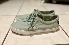 EUC LAKAI Daly Skate Canvas Sneaker Shoes Mens 11 Lichen Teal Green WORN ONCE