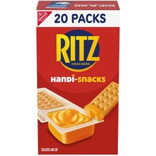 Handi-Snacks RITZ Crackers 'N Cheesy Dip Snack Packs, 0.05 Ounce (Pack of 20) 