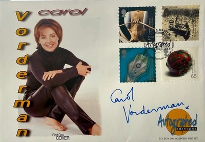 Carol Vorderman, Hand Signed 'Autographed Editions' 2000 FDC First Day Cover