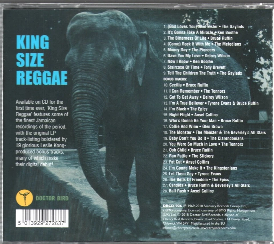 Verschiedene Künstler King Size Reggae CD UK Doctor Bird 2018 DBCD026 - Bild 2 von 2