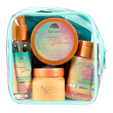 Tropic Glow Everything Shower Gift Set for Women, Exfoliating Body Scrub, Body W