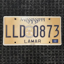 Original US Auto Kennzeichen Nummernschild USA  Mississippi